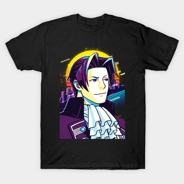 Ace Attorney - Miles Edgeworth T-Shirt by 80sRetro